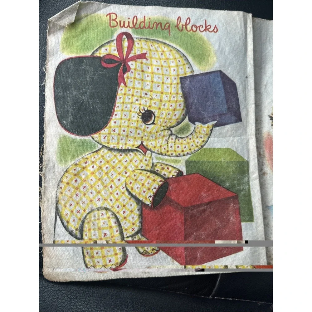 A Real Cloth Book - BABY - 1955 - Whitman publishing Company Scarce Cloth Book